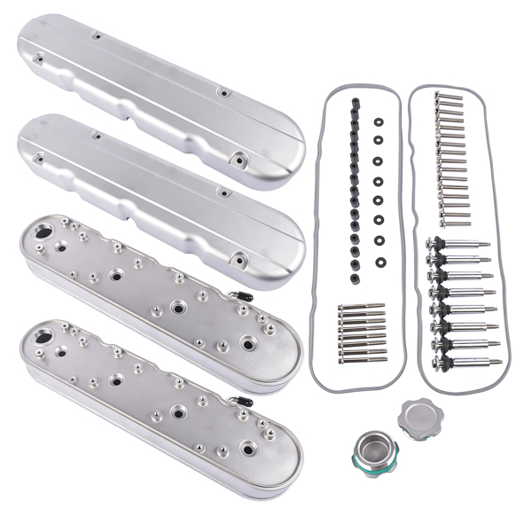 气门室盖 Engine Valve Cover with Mounting Hardware for Chevrolet Small Block V8 Gen. III/IV (LS Based) LS1, LS2, LS3, LS6, LS7 Engines-2