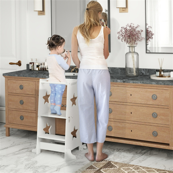 木制厨房踏步凳（周末不发货）（ Amazon Shipping）（WalMart禁售）-2