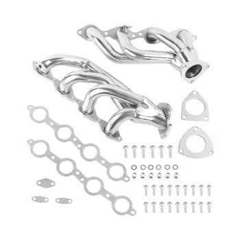 排气管 Fit For 2001-2003 Chevy Silverado 1500 HD,2001-2003 GMC Sierra 1500 6.0L Escalade ESV Header MT001217（禁售亚马逊 & TEMU）(不支持无理由退货)