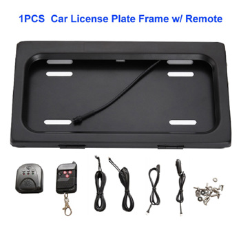 1Pcs Car Front Or Rear Electric Remote Control License Plate Holder Kit Ignitor Interface for USA Standard