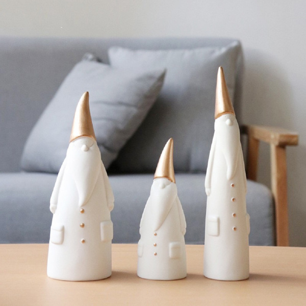 家居装饰客厅摆设工艺品 圣诞老人-三件套-3