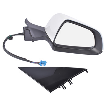 Right Side Passenger Side <b style=\\'color:red\\'>Mirror</b> Power Folding White For Tesla Model 3 M3 2017-2023 ABS Plastic