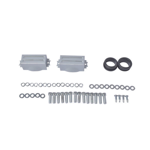 气门室盖 3-11/16" Tall Finned Valve Covers Black for Chevy BBC 396 402 454 502 1965-1995-5