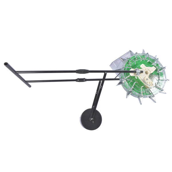 A1-手推播种机 Green Manual Seeder Hand-Push Garden Seeder Roller Seeding and Fertilizer Applicator, Row Planter Corn Planter Seeder for Soy Peanut Corn Cotton Soybean, 13.5cm Spacing-7