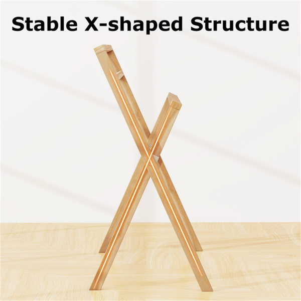 柚木毛巾架可折叠（amazon shipping-发货，WALMART/AMAZON禁止销售周末不发货-3