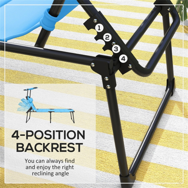 折叠式躺椅 /沙滩椅（周末不发货）（ Amazon Shipping）（WalMart禁售）-4