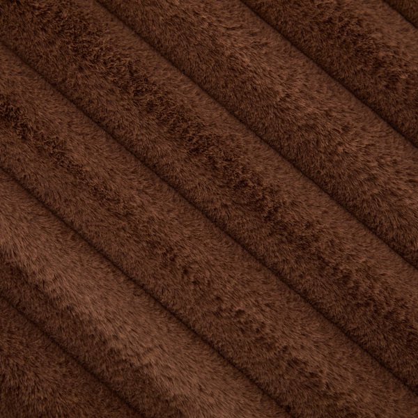 30.9 英寸宽软垫圆形脚凳咖啡桌脚凳，带黑色金属腿，带木质开放式储物架，人造毛皮脚凳，适用于客厅、卧室、入口酒店。棕色-8