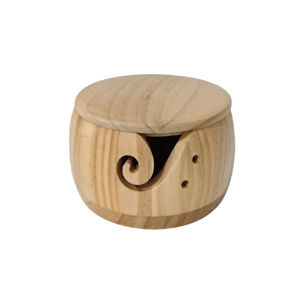 木质毛线碗纺织毛线收纳碗-5