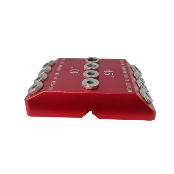 30°/45°/90°/打孔器 钻孔导向夹具 木工斜孔直孔楼梯打孔器 红色带钻头-3