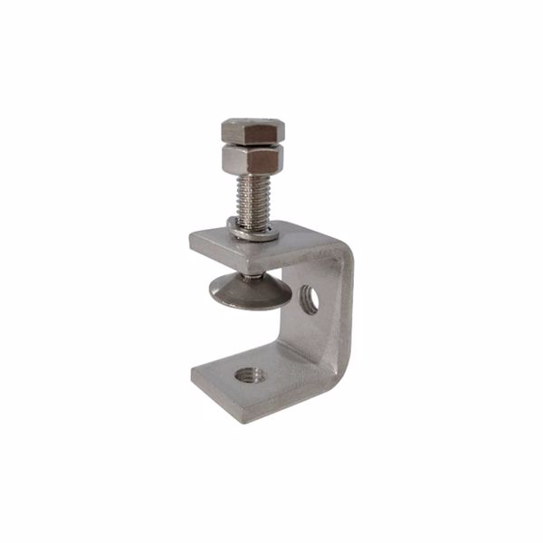 304不锈钢老虎夹U型C型夹卡扣钢结构钢管方管方形固定夹卡箍抱箍（8个）-5