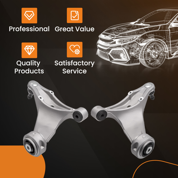 一对前下控制臂带球头组件 适用于 Cadillac CTS 2008-2013-3
