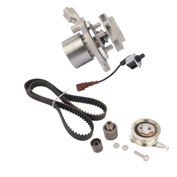 水泵套装 Timing Belt Water Pump Kit for VW Jetta Passat Golf Sharan Audi A3 A4 A6 Seat Skoda 2.0 TDI  010157801KT 04L907284-7