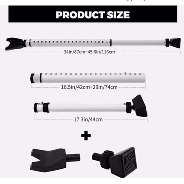 阻门器静音防盗防贼公寓租房门撑杆烤漆工艺免安装型独居女生神器 22个卡位款-9