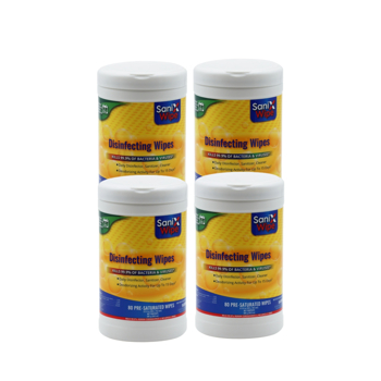 Disinfecting Wipes 80 counts*4 packs EPA List-N Non-Woven Fabric[Unable to ship on weekends,usps/fedex]