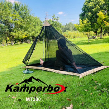 Kamperbox MT380 Lightweight Mosquito and insect prevention Tent B3 Micro Mesh & PU-Coated Polyester Bottom Glass Fiber Poles Ground Size 230x100cm Height 130cm