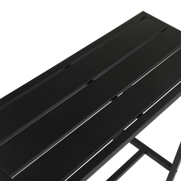 【替换85040527】黑色 带调节旋钮 铁 庭院吧桌 40in-8