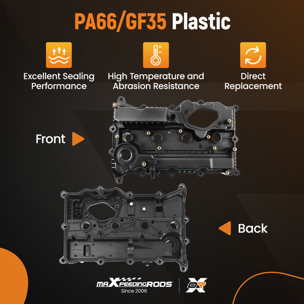 发动机气门盖（带垫片）适用于现代索纳塔 2.0L 2.4L 2015-2019 22400-2GGB0-6