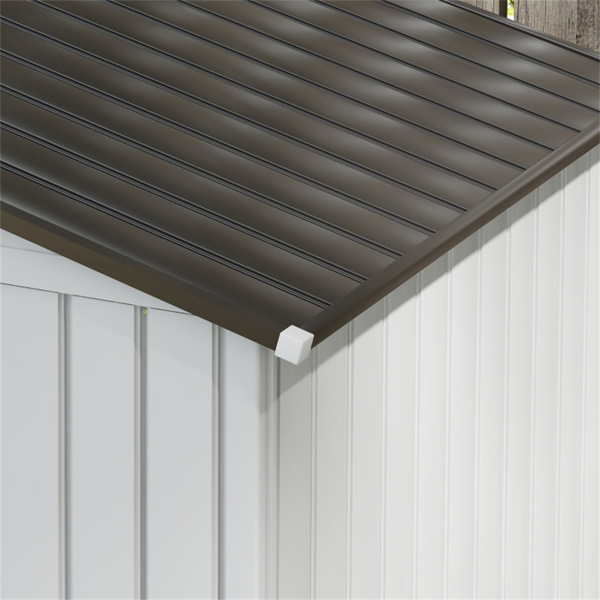 钢制仓库花园工具房7'x 4'白色-AS （ Amazon Shipping）（WalMart禁售）（周末不发货）-7