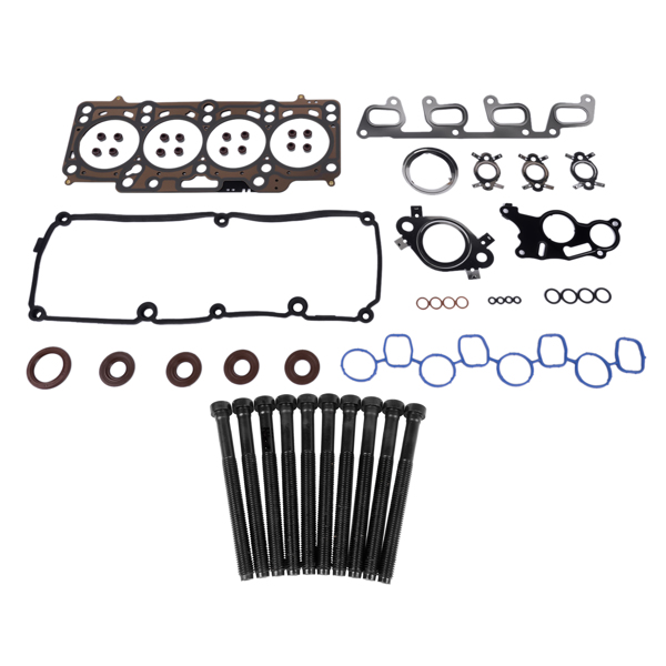 发动机大修包 Cylinder Head Gasket w/ Screws for Audi Q5 A3 A5 A6 VW Golf Tiguan Skoda 2.0TDI 03L103383AK 03L103483C-6