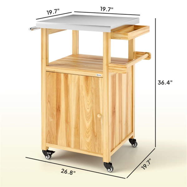 户外酒吧推车烧烤桌 （ Amazon Shipping）（WalMart禁售）（周末不发货）-3