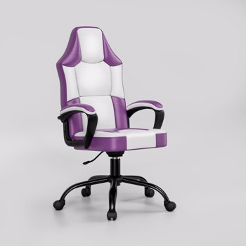 Ergonomic <b style=\\'color:red\\'>Gaming</b> Chair, Height Adjustable Computer Chair, Pu Leather PC Chair with Castors