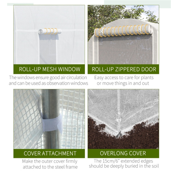 温室棚/户外步入式隧道温室温室-AS （ Amazon Shipping）（WalMart禁售）（周末不发货）-4
