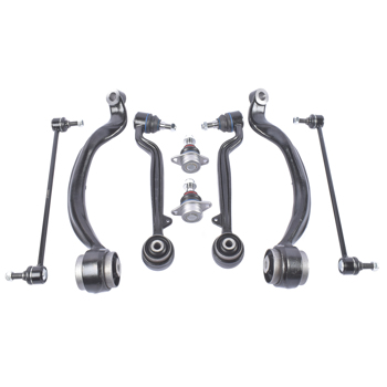 控制臂 8Pcs Front Upper Lower Left & Right Control Arm Ball Joint Sway Bar for Land Rover Range Rover MK3 2003-2012