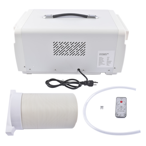 便携空调 110V AC Electric Portable Air Conditioner 650W Cooling Mini Outdoor Camping Tent RV AC Kit White -8
