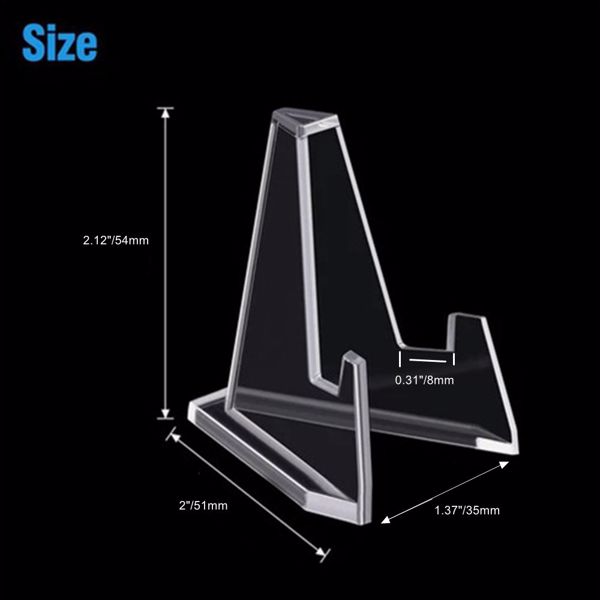 24个钱币展示架摆放纪念章钱币小圆盒三角支架纪念币展示架-2