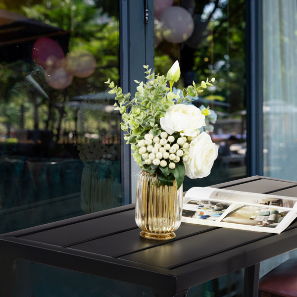 【替换85040527】黑色 带调节旋钮 铁 庭院吧桌 40in-3