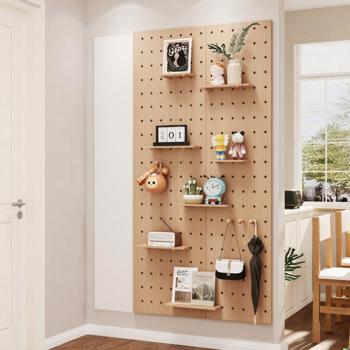 Xiaohongshu Best Seller! Wedding Season 6-Piece Art Deco Wooden Pegboard Set – 40*60CM, Versatile for Bedroom, Living Room, Kitchen, Office, Underground Garage – Perfect for Storage & Decoration