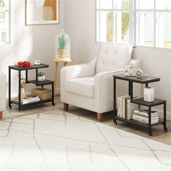 3层灰色边桌带轮子（WALMART禁止销售）周末不发货-8