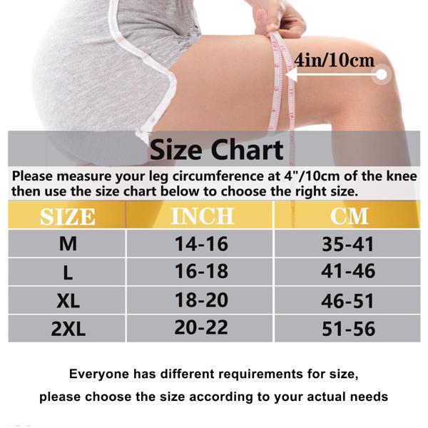 铜质膝支撑带，用于男女膝关节疼痛（1对），膝关节压缩套筒，用于关节炎，前交叉韧带，半月板撕裂，关节疼痛缓解，用于工作，跑步，举重的膝关节支撑（TK和TEMU平台只发自提订单）-5