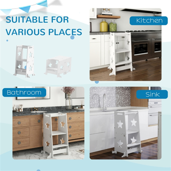 木制厨房踏步凳（周末不发货）（ Amazon Shipping）（WalMart禁售）-7