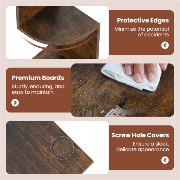   5层棕色壁挂式角架/书架 （amazon shipping-发货，WALMART禁止销售）周末不发货-10