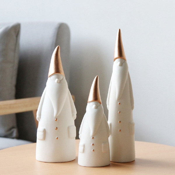 家居装饰客厅摆设工艺品 圣诞老人-三件套-2