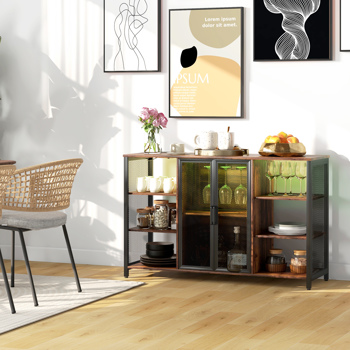 厨房侧板/储物柜/ 咖啡吧柜 /厨房橱柜/酒柜（周末不发货）（ Amazon Shipping）（WalMart禁售）