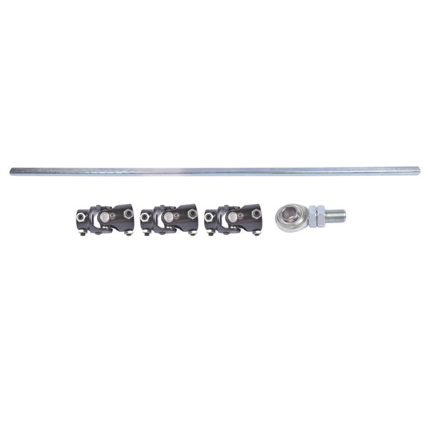 转向轴套件 36" Steering Shaft Kit + 3x 3/4DD Black U-Joints & Bearing Heim Joint Fit for GM Universal-1
