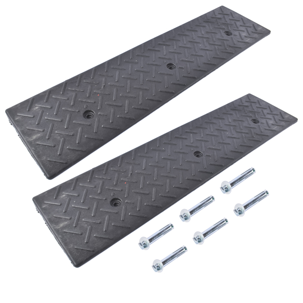 汽车坡道 Pair 3 Tons Driveway Ramp Car Slope Ramp w/ bolts for Parking Lots Shed Entrances Driveways Garages-3