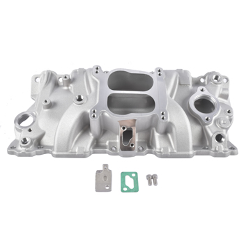 进气歧管 2104 Front Dual Plane Intake Manifold Fits for Small Block Chevy SBC 262-400 V8 1987-1995