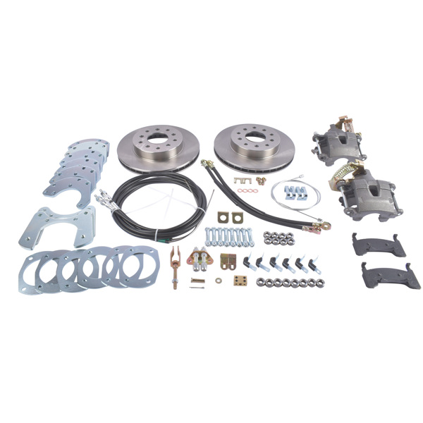 刹车盘套装 Complete Bolt-On Rear Disc Brake Conversion Kit Replacement for Ford 9 Inch and 8 Inch Axles Housings-2