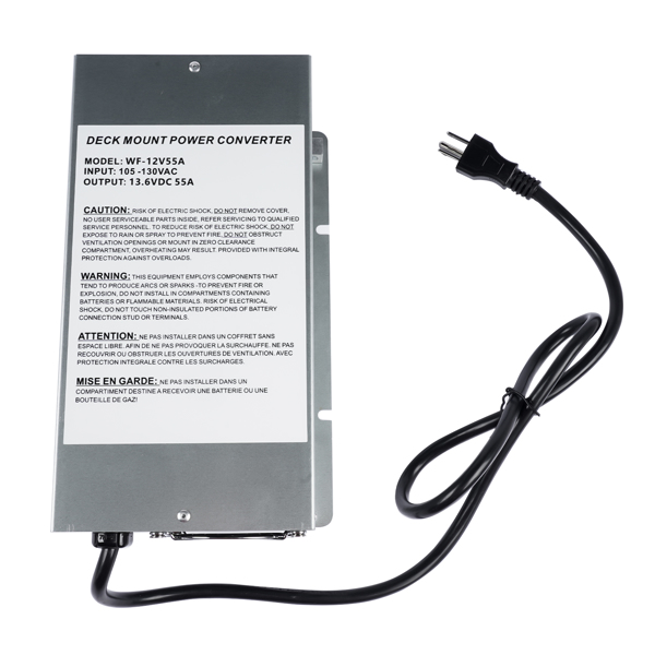 房车充电器 55 Amp 12V Deck RV Power Converter Charger for RV Trailer Camper WF-9855 WF-9855-MBA-9