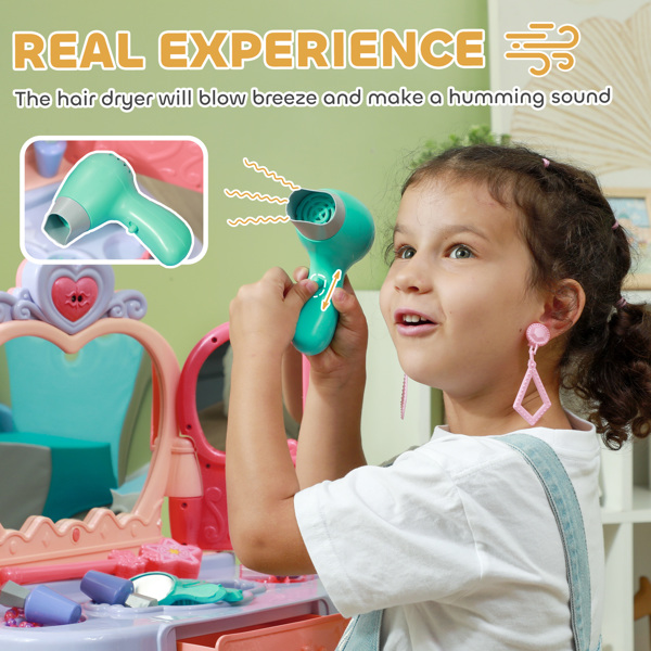 儿童梳妆台套装（周末不发货）-4