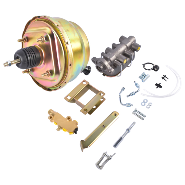 刹车盘套装 Front Power Disc Brake Conversion 8 Inch Dual Booster Fit for Chevrolet Bel Air 1955-1957 One-Fifty Series 1955-1957 Two-Ten Series 1955-1957-5