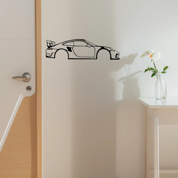 通过令人惊叹的1pc跑车金属墙艺术加速您房间的魅力-非常适合男孩和女孩房间，幼儿园（TikTok、temu下自提）-19