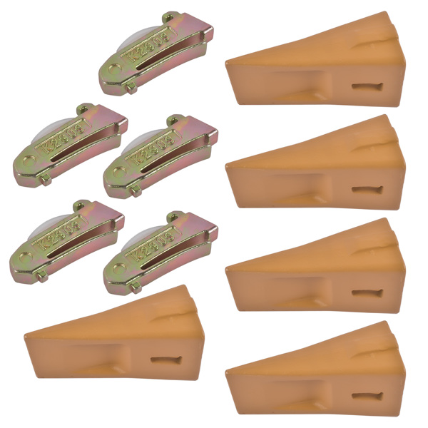 斗齿 X290 Sharp Bucket Teeth/Tooth with K290S Flexpins Fit for Mini Excavator 5Pcs-2