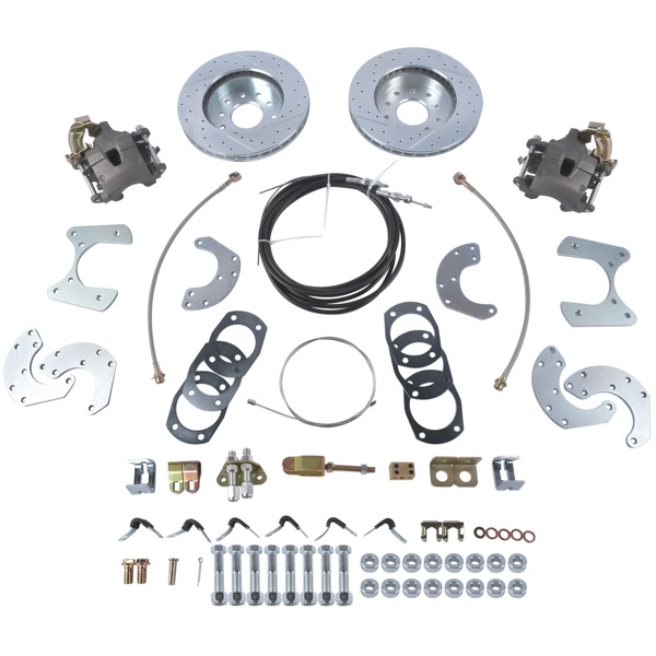 刹车盘套装 Rear Disc Brake Conversion Kit with Rotors Fit for Chevrolet Bel Air 3.8L l6 4.3L 4.6L V8 1955-1957-7