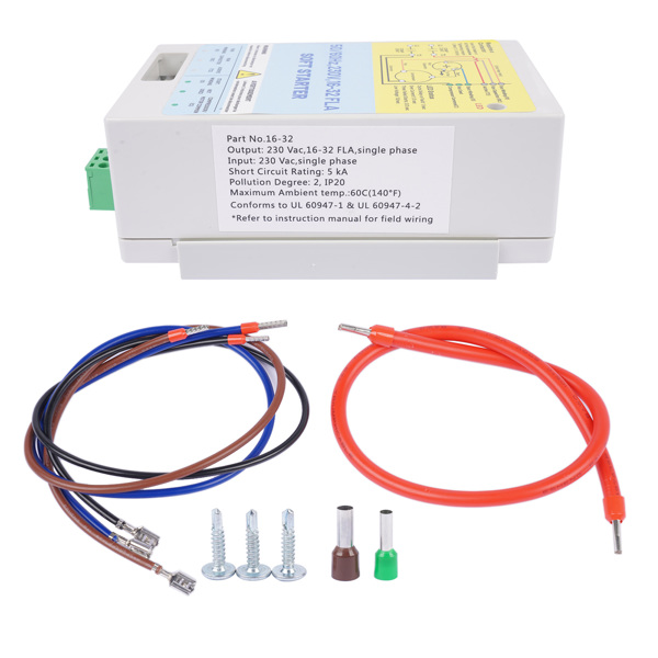 空调软启动模块 16-32A 230 Volts AC Soft Starter Motor Protection Replacement for Utility/Generator Power-7