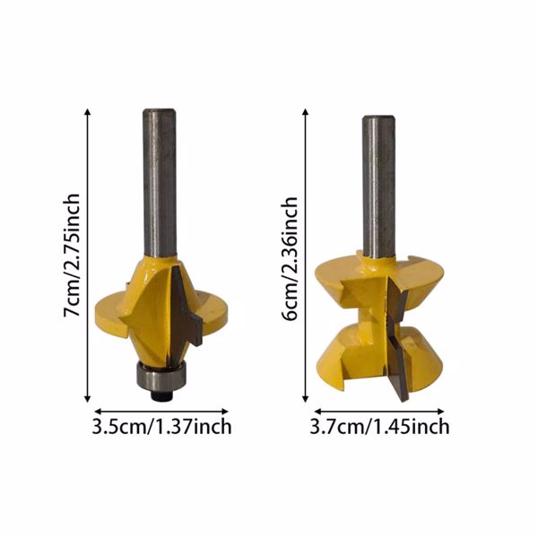 8柄1/2柄12mm木工铣刀120°榫合刀拼板刀拼接刀木工铣锣机雕刻刀 8柄-1