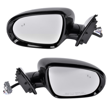 后视镜 Pair Side Mirrors Heated Signal Manual Folding Left+Right Fit for Kia Sorento EX L LX SX SXL 2016-2018 without Memory without Puddle Light without Auto-Dimming with Blind Spot Power Adjustment